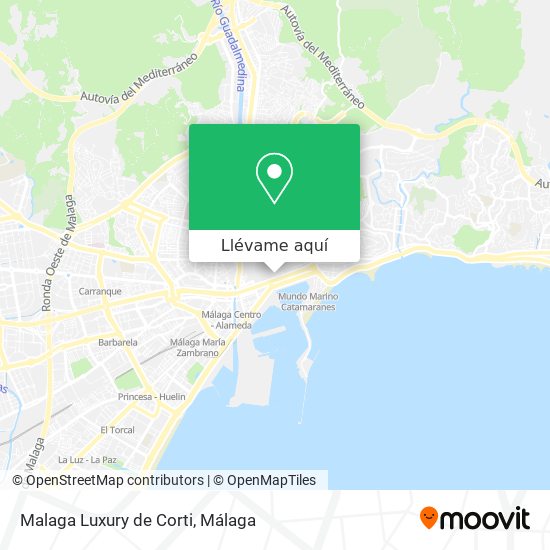 Mapa Malaga Luxury de Corti