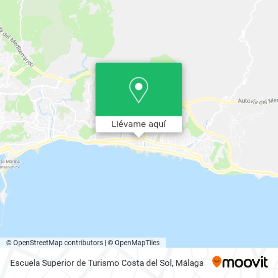 Mapa Escuela Superior de Turismo Costa del Sol