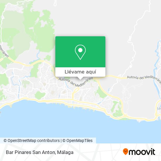 Mapa Bar Pinares San Anton