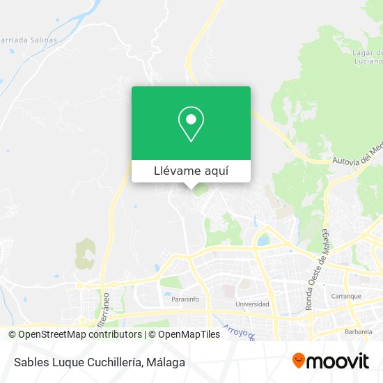 Mapa Sables Luque Cuchillería