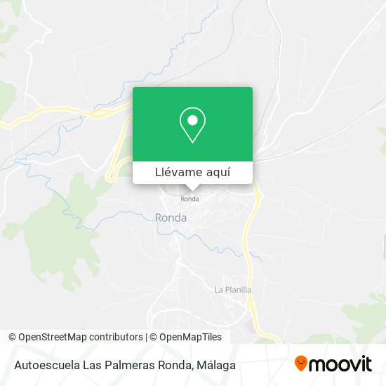 Mapa Autoescuela Las Palmeras Ronda