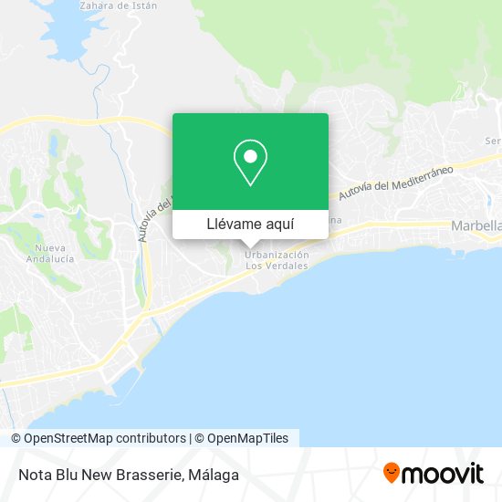 Mapa Nota Blu New Brasserie