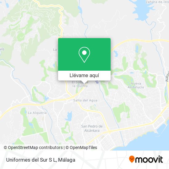 Mapa Uniformes del Sur S L