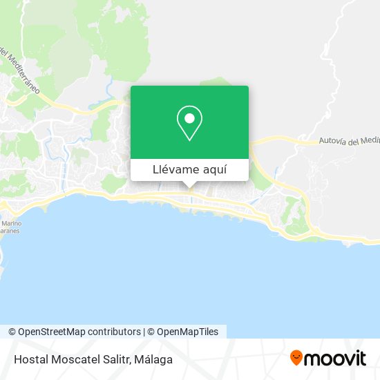 Mapa Hostal Moscatel Salitr