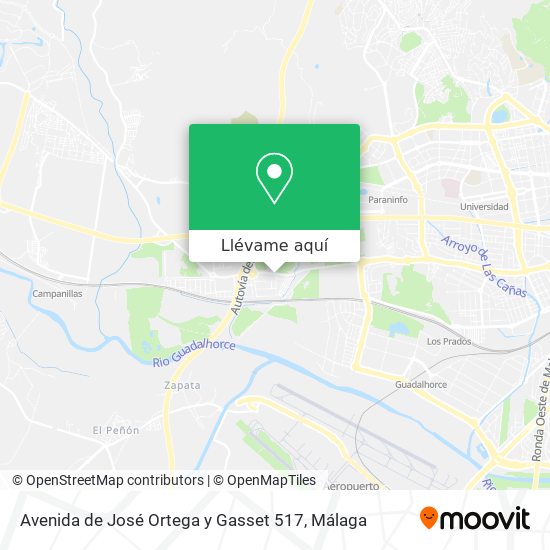 Mapa Avenida de José Ortega y Gasset 517