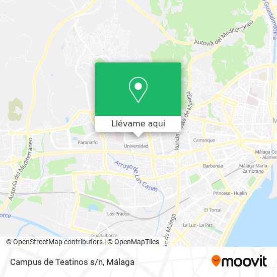 Mapa Campus de Teatinos s/n