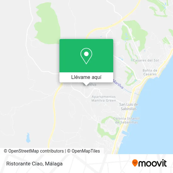 Mapa Ristorante Ciao