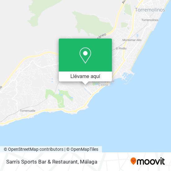 Mapa Sam's Sports Bar & Restaurant