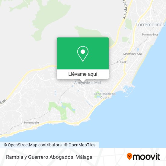 Mapa Rambla y Guerrero Abogados