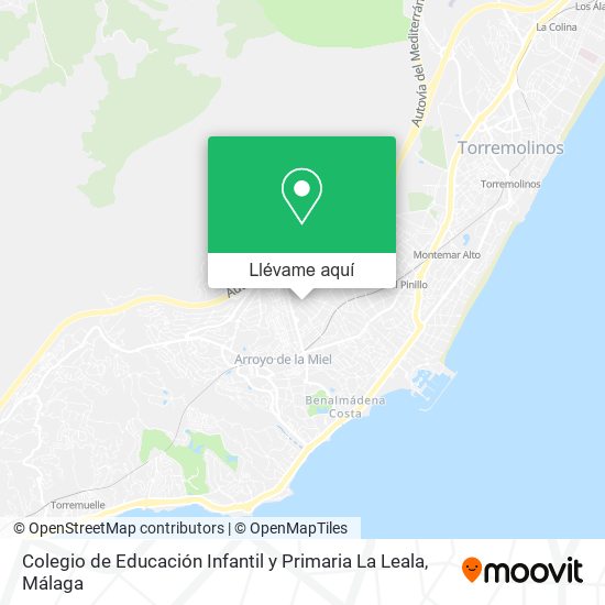 Mapa Colegio de Educación Infantil y Primaria La Leala