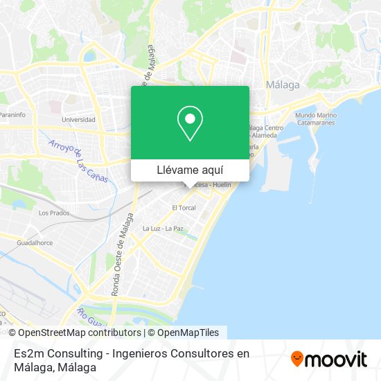 Mapa Es2m Consulting - Ingenieros Consultores en Málaga