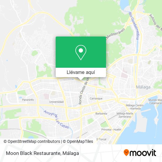 Mapa Moon Black Restaurante