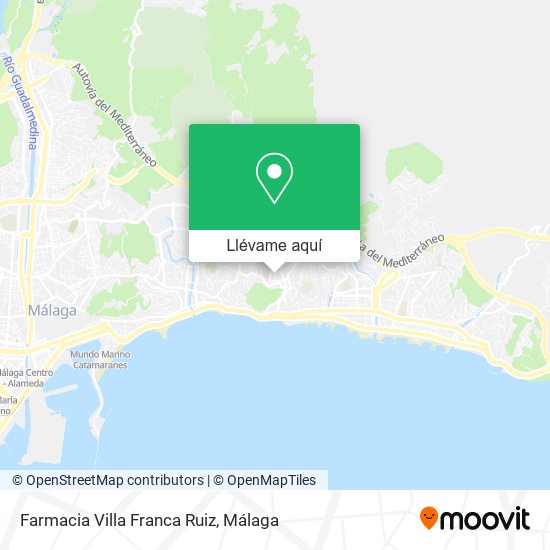Mapa Farmacia Villa Franca Ruiz