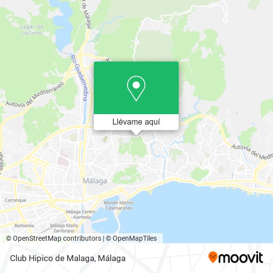 Mapa Club Hipico de Malaga