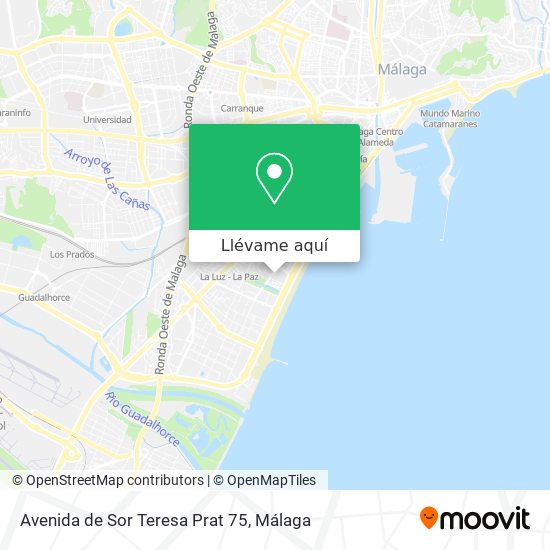 Mapa Avenida de Sor Teresa Prat 75