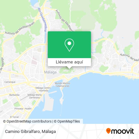 Mapa Camino Gibralfaro