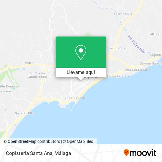 Mapa Copisteria Santa Ana