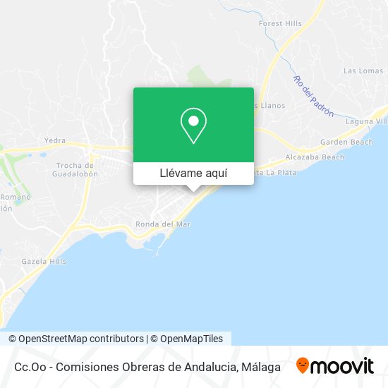 Mapa Cc.Oo - Comisiones Obreras de Andalucia