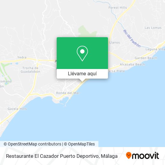 Mapa Restaurante El Cazador Puerto Deportivo