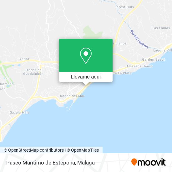 Mapa Paseo Marítimo de Estepona