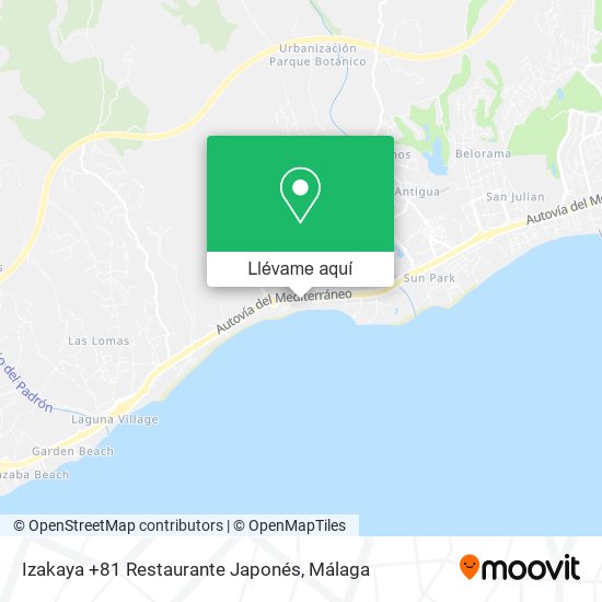 Mapa Izakaya +81 Restaurante Japonés