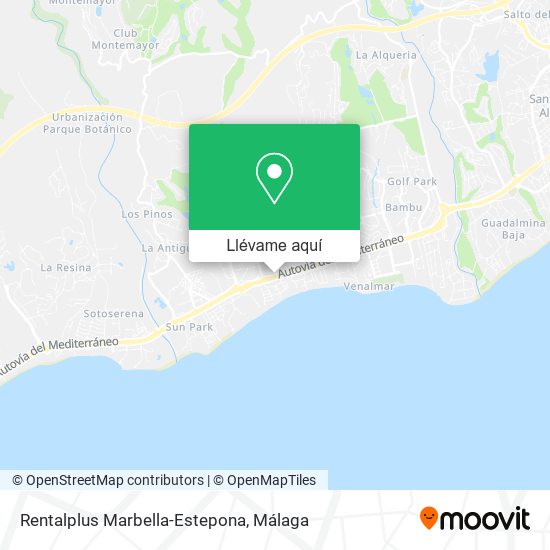 Mapa Rentalplus Marbella-Estepona