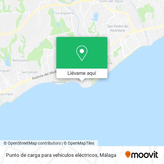 Mapa Punto de carga para vehículos eléctricos