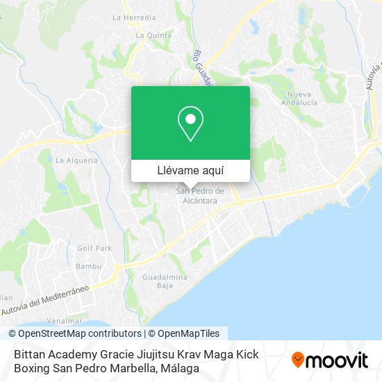 Mapa Bittan Academy Gracie Jiujitsu Krav Maga Kick Boxing San Pedro Marbella