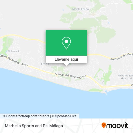 Mapa Marbella Sports and Pa
