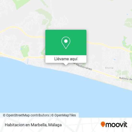 Mapa Habitacion en Marbella