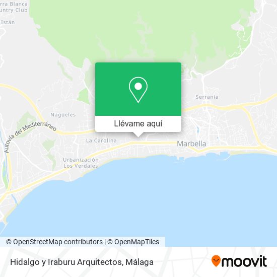 Mapa Hidalgo y Iraburu Arquitectos
