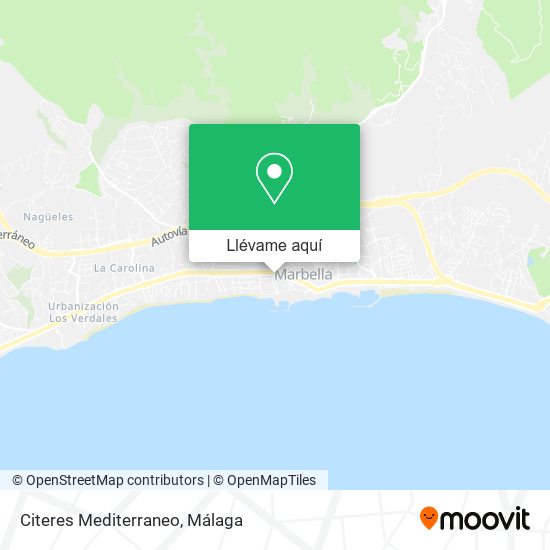 Mapa Citeres Mediterraneo