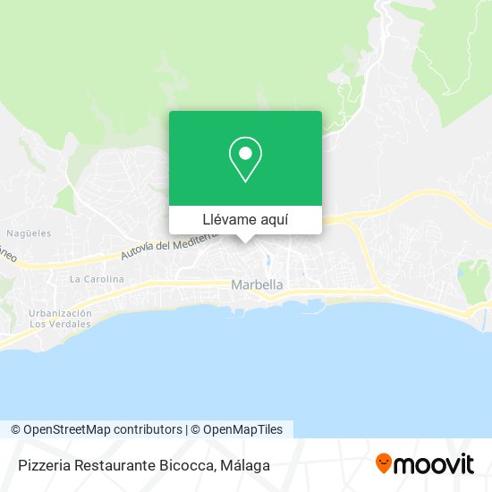 Mapa Pizzeria Restaurante Bicocca