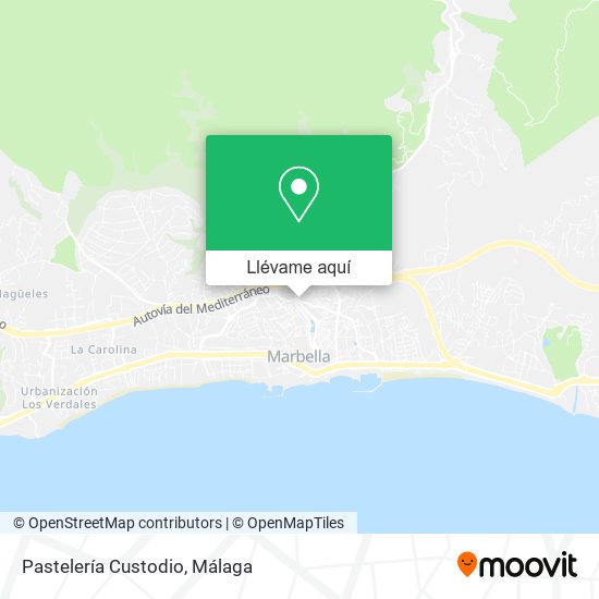 Mapa Pastelería Custodio