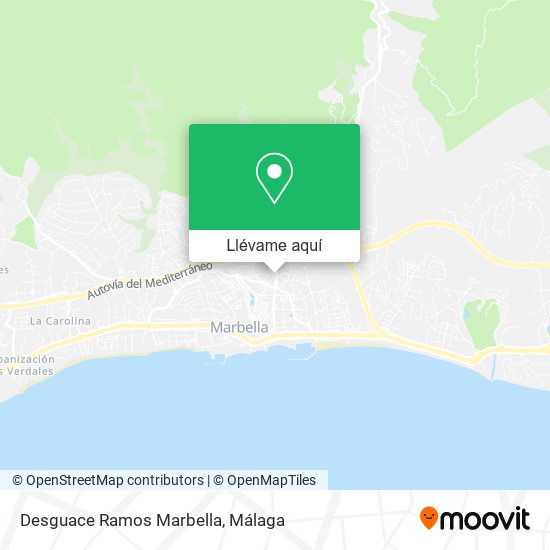 Mapa Desguace Ramos Marbella