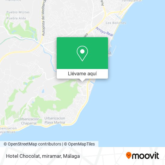 Mapa Hotel Chocolat, miramar