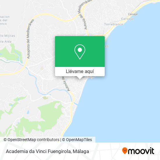 Mapa Academia da Vinci Fuengirola