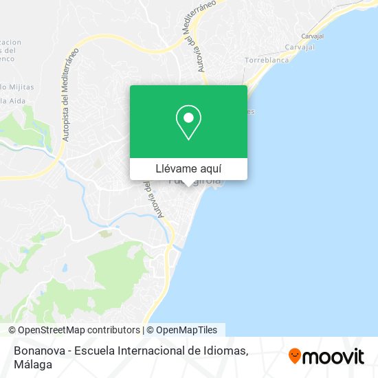 Mapa Bonanova - Escuela Internacional de Idiomas
