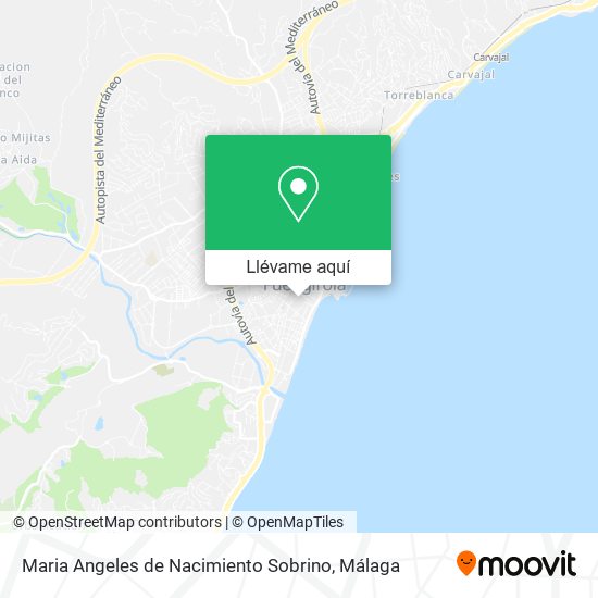 Mapa Maria Angeles de Nacimiento Sobrino