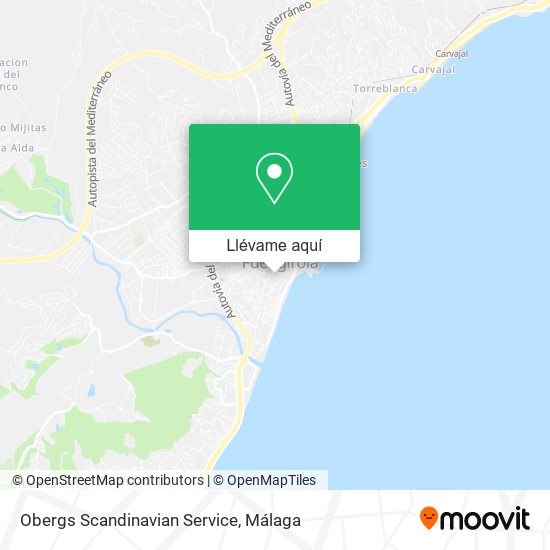 Mapa Obergs Scandinavian Service