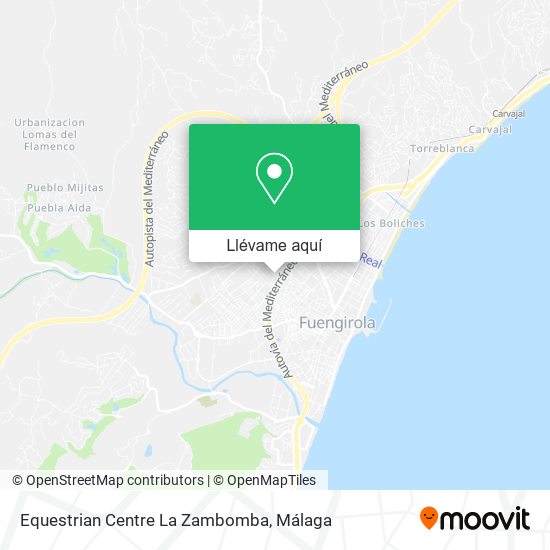 Mapa Equestrian Centre La Zambomba