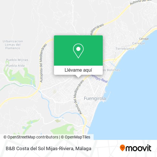 Mapa B&B Costa del Sol Mijas-Riviera