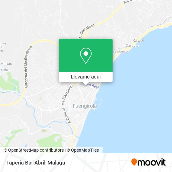 Mapa Taperia Bar Abril