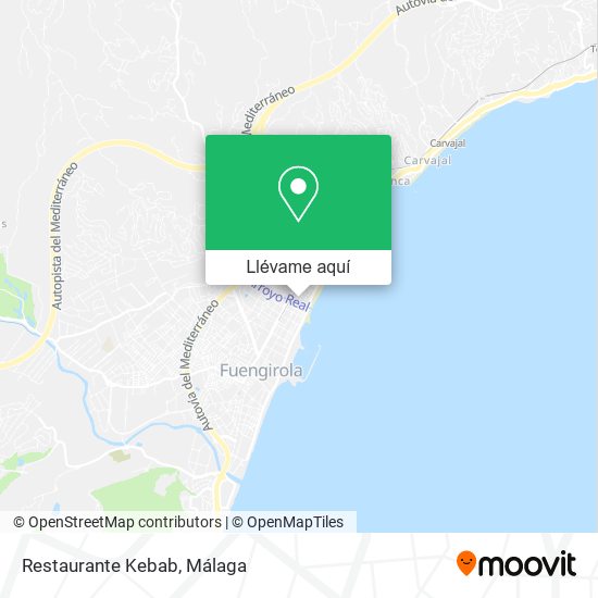 Mapa Restaurante Kebab