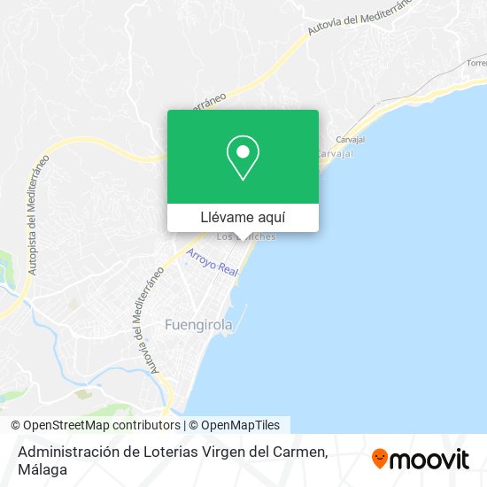 Mapa Administración de Loterias Virgen del Carmen