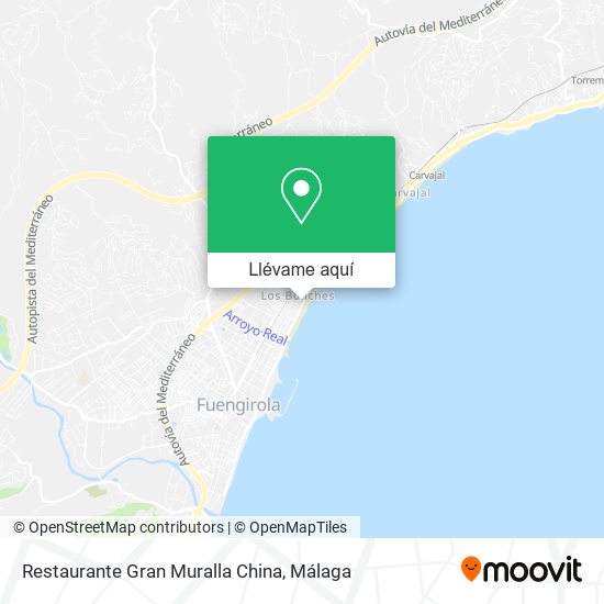Mapa Restaurante Gran Muralla China