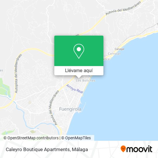 Mapa Caleyro Boutique Apartments