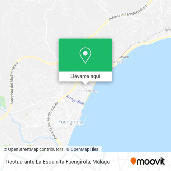 Mapa Restaurante La Esquinita Fuengirola