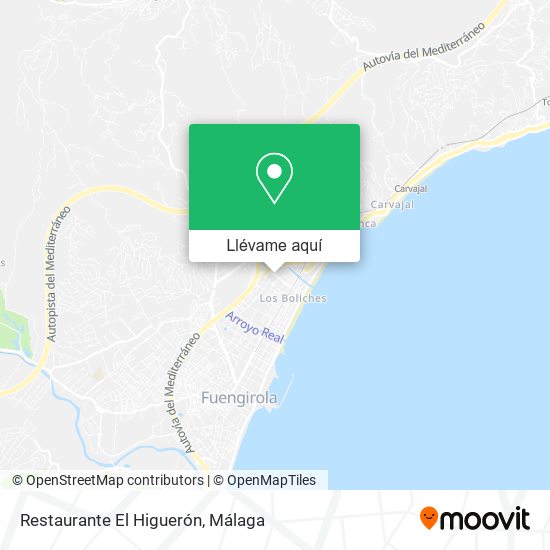 Mapa Restaurante El Higuerón