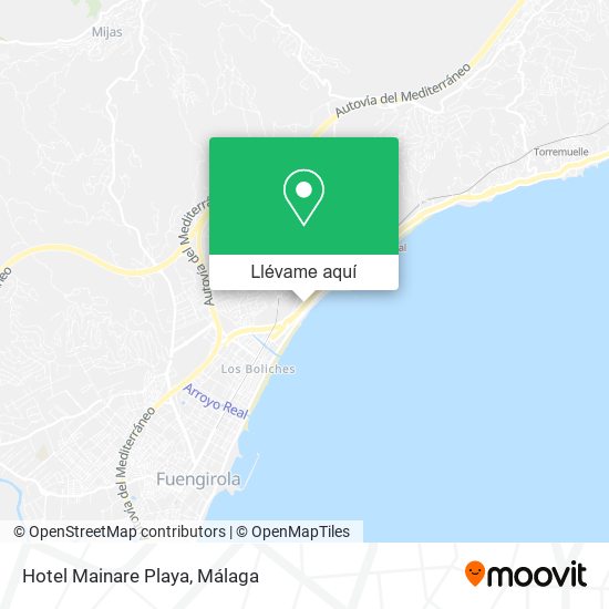 Mapa Hotel Mainare Playa